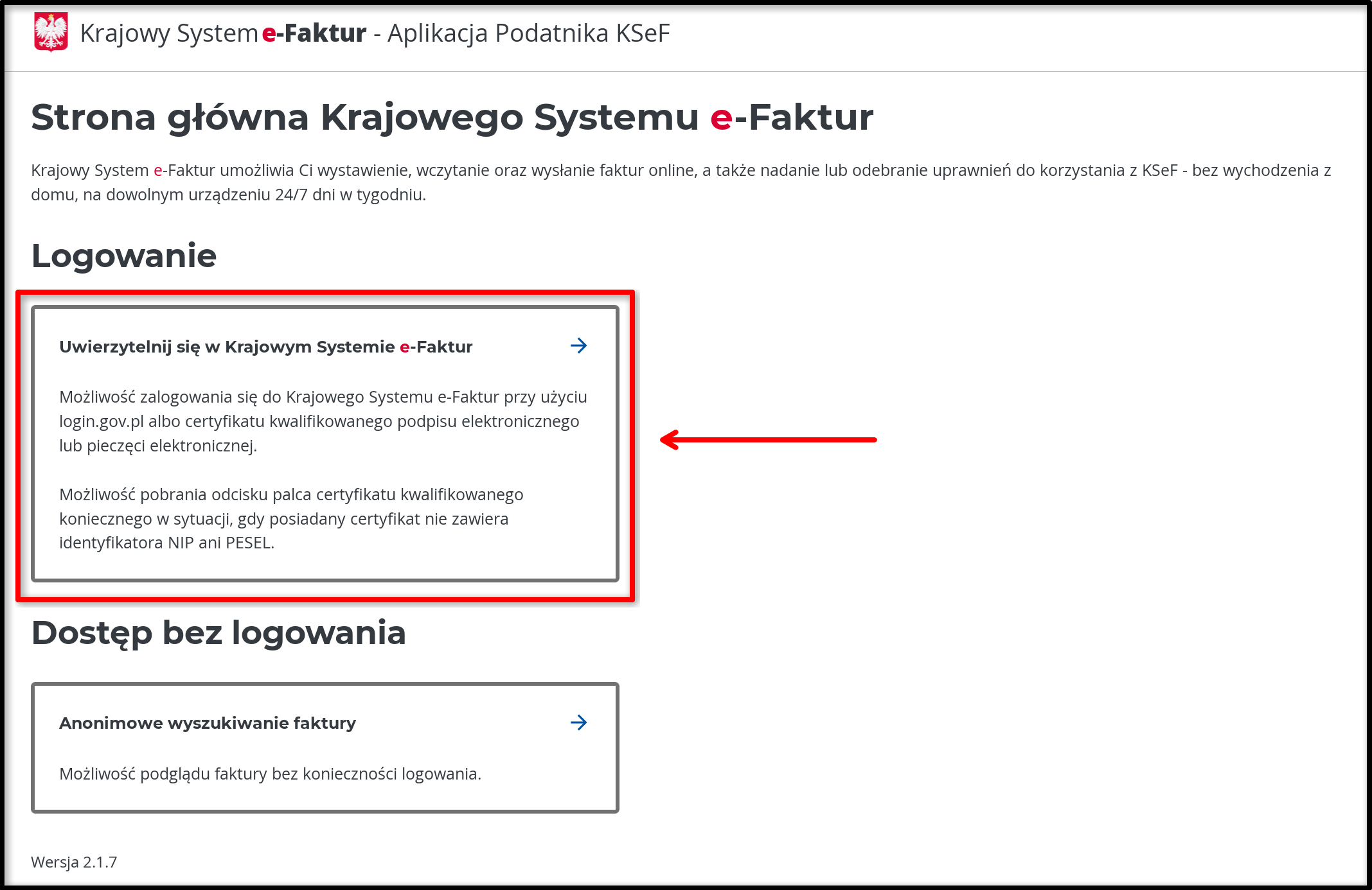 Uwierzytelnij w KSeF