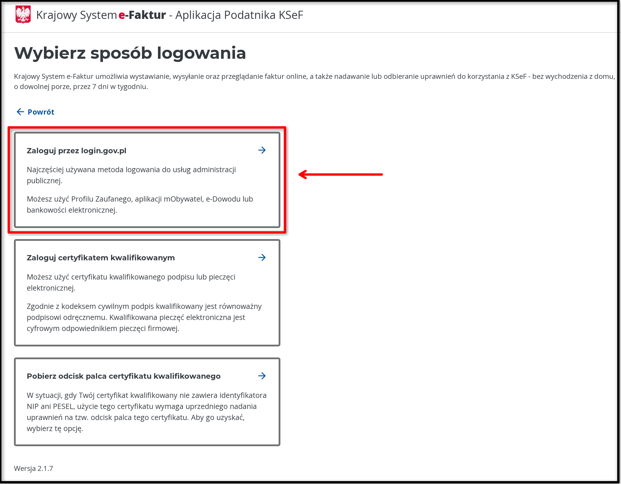 Zaloguj przed login.gov.pl