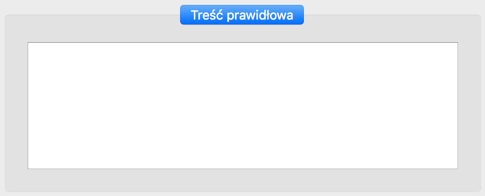 Treść prawidłowa