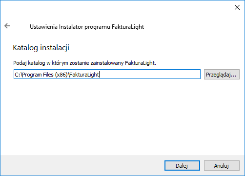 Instalacja Windows krok 1